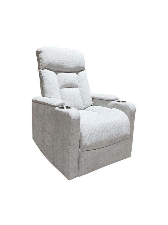 Bergère Light Grey 77x94x109cm