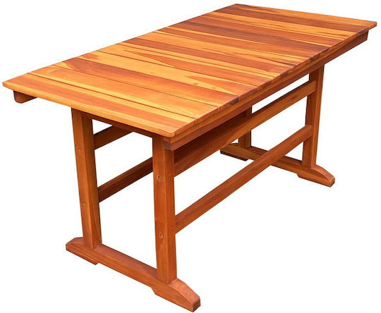 Garten- und Terrassentisch aus Teak 140x70x75cm