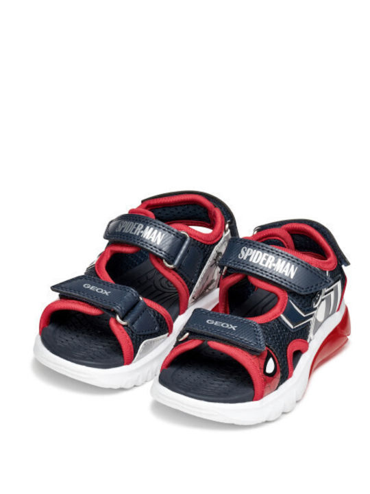 Kids' Sandals Ciberdron With Hoop & Loop Closure & With Lights Blue
