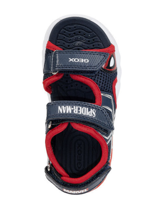 Kids' Sandals Ciberdron With Hoop & Loop Closure & With Lights Blue