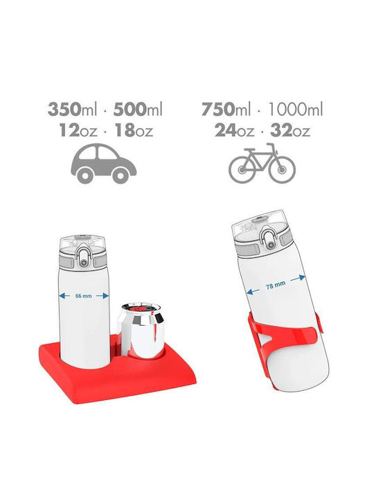 Ion8 Πλαστικό Παγούρι 600ml Ροζ
