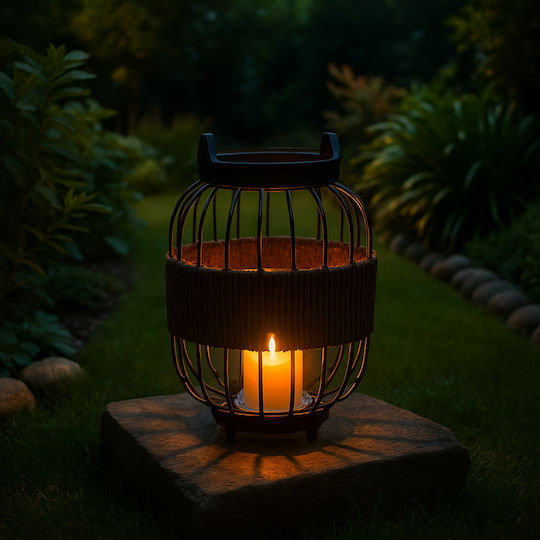 keleman Metallic Lantern Brown 24x24x29cm