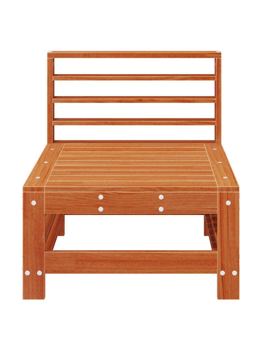 Zweisitziges Sofa Außenbereich Holz mit Kissen 63.5x57.5x60cm