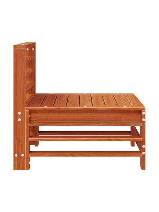 Zweisitziges Sofa Außenbereich Holz mit Kissen 63.5x57.5x60cm