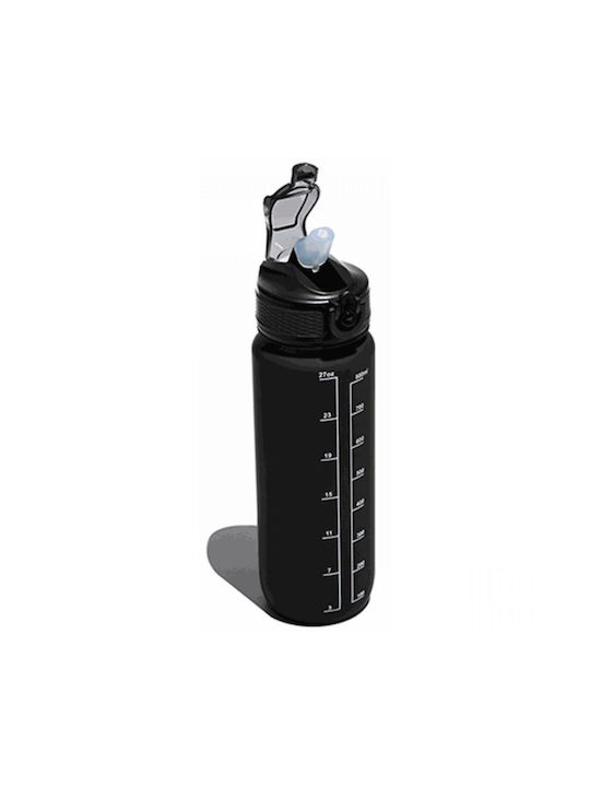 Muitomas Παγούρι Πλαστικό 750ml Μαύρο