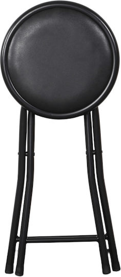 Stool For Living Room Collapsible Black 30x30x45cm