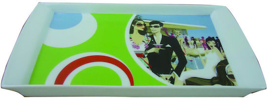 keleman Πιατέλα Σερβιρίσματος Ορθογώνια από Πορσελάνη Πολύχρωμη