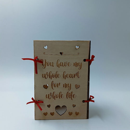ToXylo Frame Wooden Heart Shaped with Beige Frame