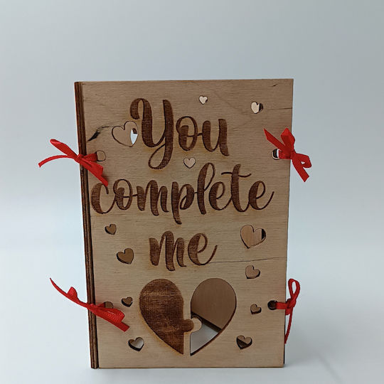 ToXylo Frame Wooden Heart Shaped with Beige Frame