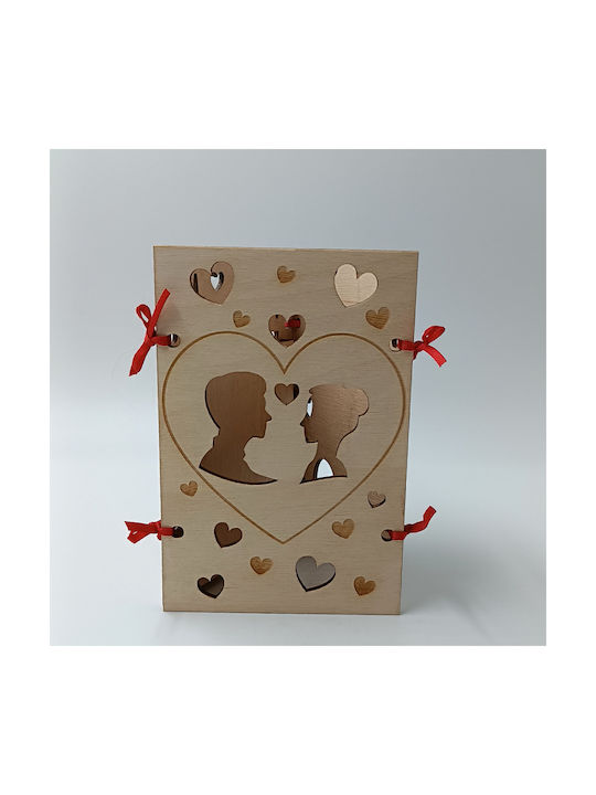ToXylo Frame Wooden Heart Shaped with Beige Frame