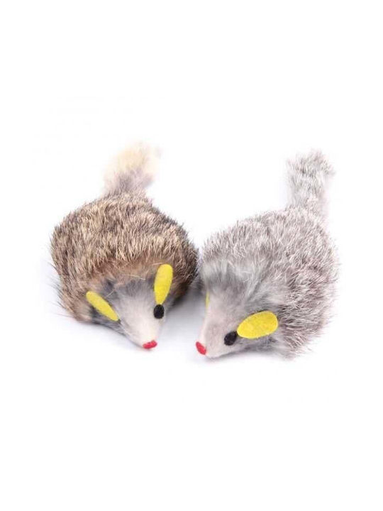 Set 2 Interactive Toys Cats Brown Gray Mouse