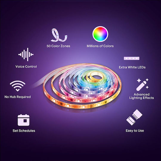 TP-LINK Smart LED Strip Wi-Fi 220V RGBW Light 5m