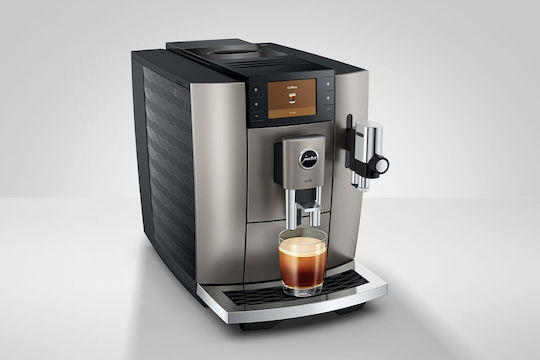 Jura E8 Αυτόματη Μηχανή Espresso 1450W Πίεσης 15bar με Μύλο Άλεσης Midnight Silver 15712