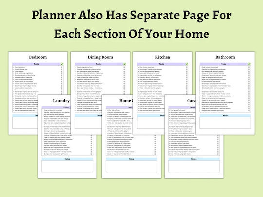 Adhd Declutter Planner Agenda-journal Structured Work Kit Home Organization A5 28 Pages