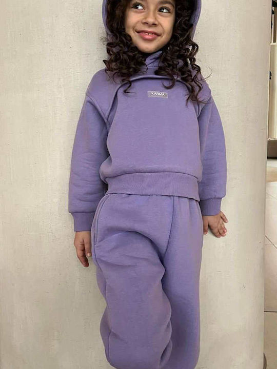 Set Trening Pentru Copii Cu Bluză Violet