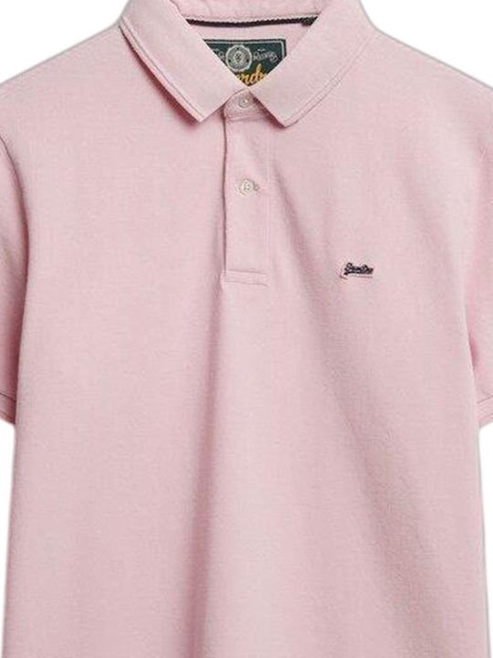 Polo Kurzarm Rosa Bluse