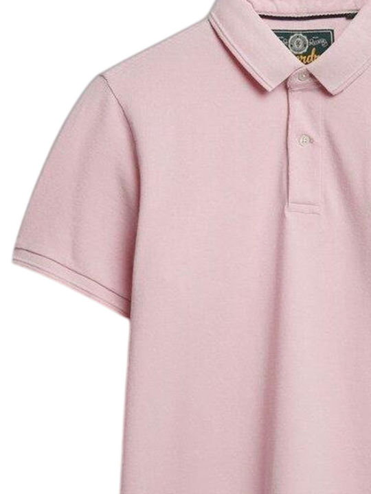 Polo Kurzarm Rosa Bluse