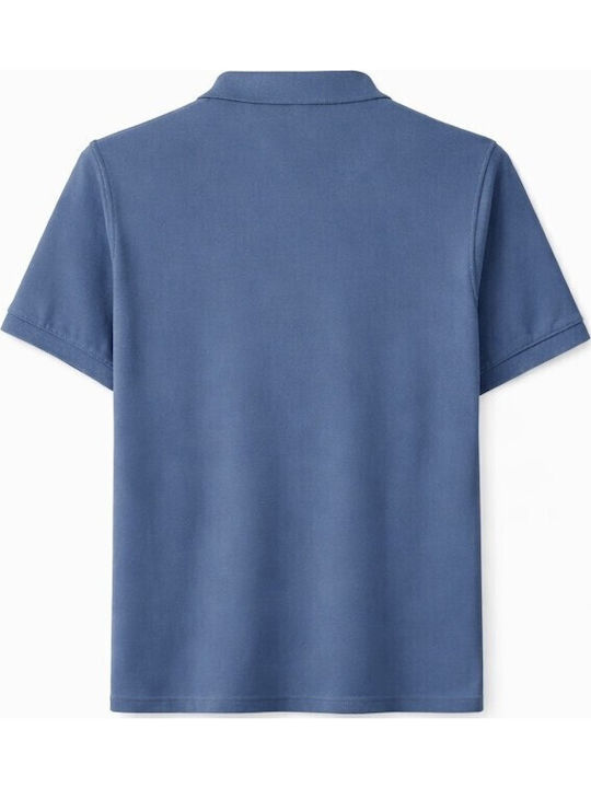 Polo T-shirt Washed Denim