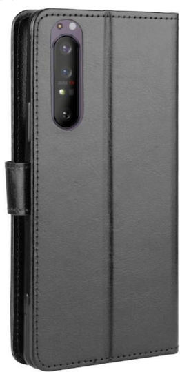 Book Δερμάτινο Μαύρο (Xperia 1 II)