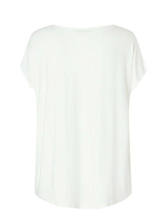 Women's Blouse Satin White