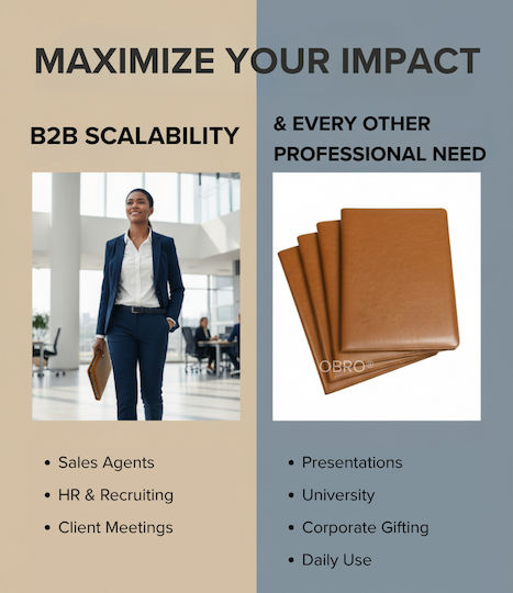 Obro Clipboard Profesional Dosar Elegant Organizator Documente Business Prezentare A4 Piele Eco