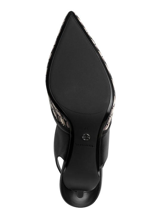 Leather Black Heels