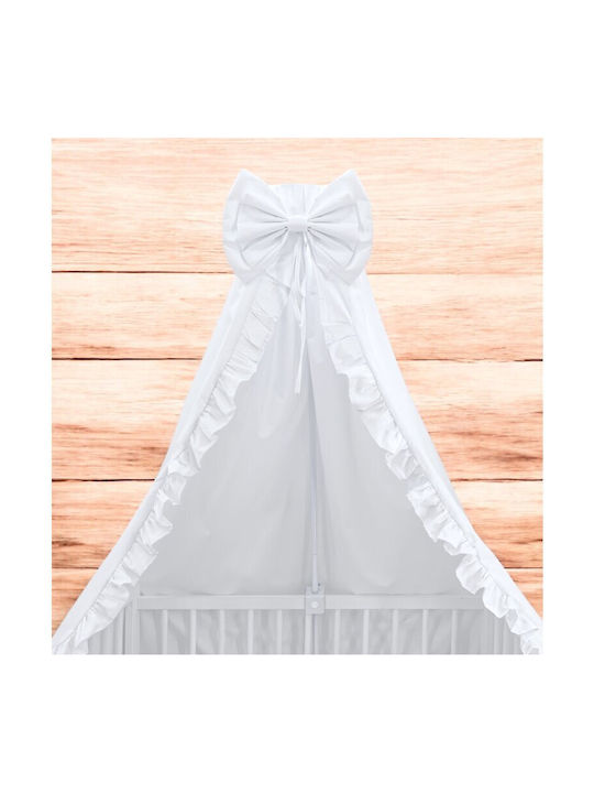 MimiNu Mosquito Net Crib Tulle White 210x145cm