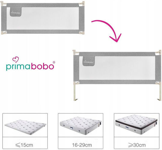 Primabobo Bară De Protecție Pentru Pat Din Material Spumos Gri