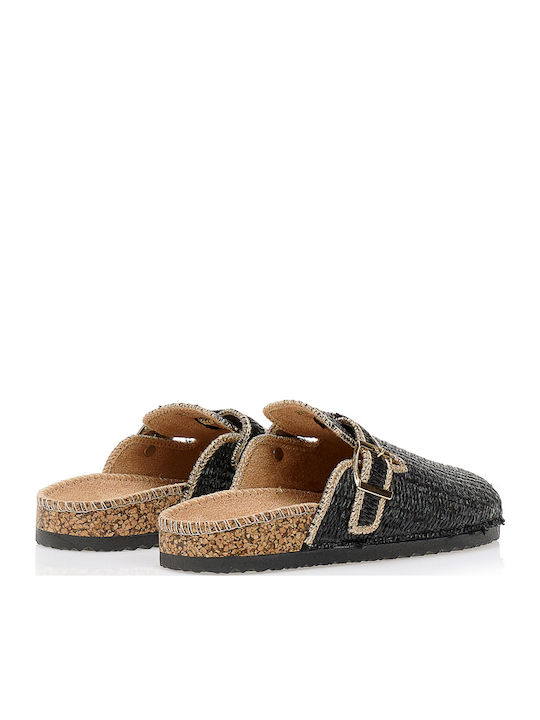 Flat Mules σε Μαύρο Χρώμα