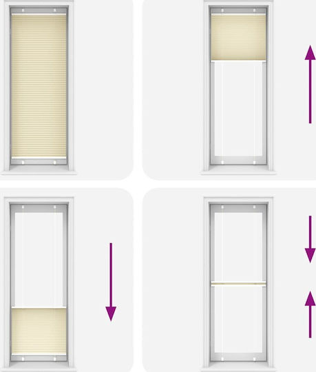 vidaXL Килим Пътека Екрю 70x200см