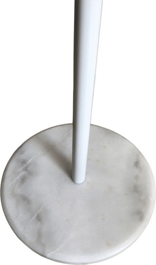 keleman Metallic Coat Rack White 179cm
