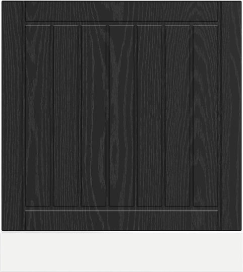Dulap De Bucătărie Negru Stejar 60x67x67cm