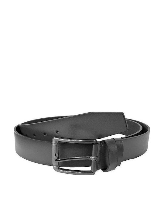 Men's Belt from Artificial Leather Black