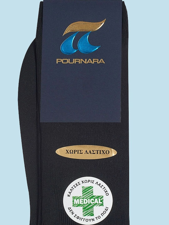 Pournara Medical Ανδρικές Κάλτσες Μαύρη