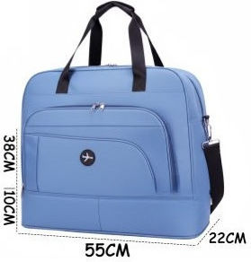 Sack Voyage Light Blue Fabric L55xW22xH38cm
