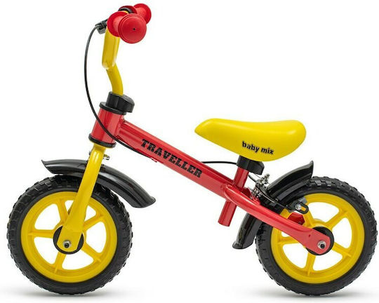 BabyMix Bicicletă de Echilibru pentru Copii Roșu