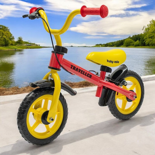 BabyMix Bicicletă de Echilibru pentru Copii Roșu
