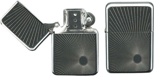 Feuerzeug Öl Stein Silber Sun Metallisches Geschenkbox 3042