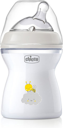 Chicco Plastic Baby Bottle Set Anti-Colic with Silicone Nipple Transparent 150ml