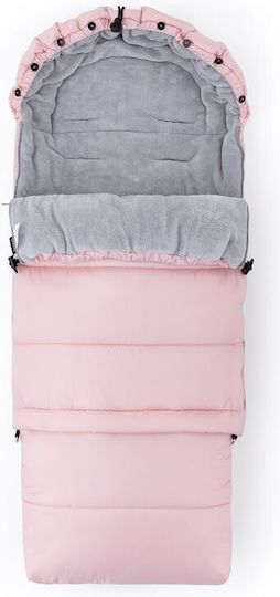 Feedo Universal Sac de picioare pentru cărucior Impermeabil Roz 100x48εκ.