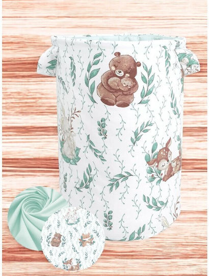 MimiNu Kinder Aufbewahrungskorb aus Stoff Mehrfarbig 50x35cm 1Stück