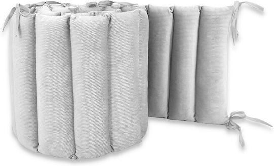 MimiNu Crib Bumpers Classic Inside Grey 28x180cm