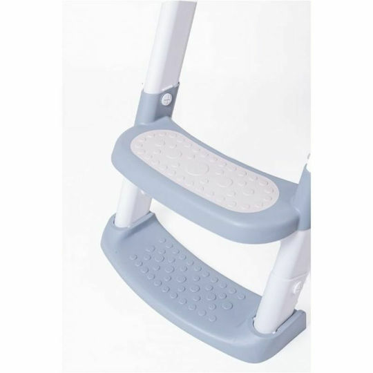 Primabobo Scaun De Toaletă Pentru Copii Mic Alb Cu Treaptă Cu Mânere Și Pernuță Detașabilă