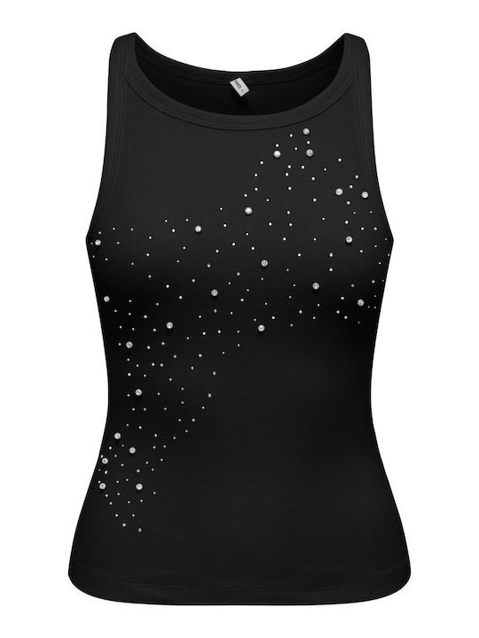 Women's Blouse Cotton Sleeveless Black