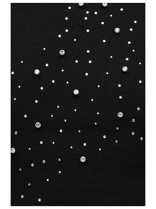 Women's Blouse Cotton Sleeveless Black