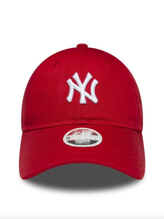 New Era 9twenty New York Yankees Jockey Midi Roșu Închis Pentru Femei