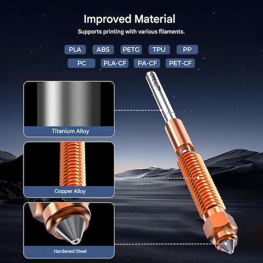 Kit Cap Printare Hotend Imprimantă 3D Creality K1 Max K1 K1 Se K1c Încălzitor Ceramic Suportă Până La 300 °c Viteză Mare De Printare Până La 600 Mm S