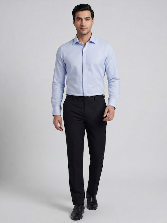 Long Sleeve Shirt Narrow Fit Light Blue