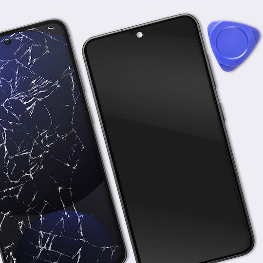 Clappio Пълен OLED Екран Samsung Galaxy S24 FE Сензорно Стъкло Рамка Черен