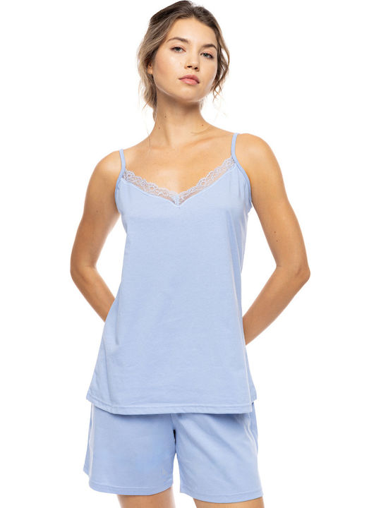 Pink Label Sommer Babydoll Yacht Blau